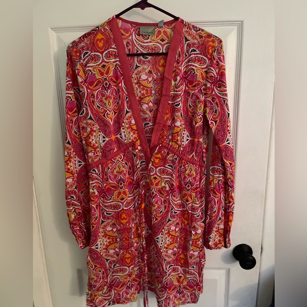 Athleta Surfside Paisley Beach Cover Up